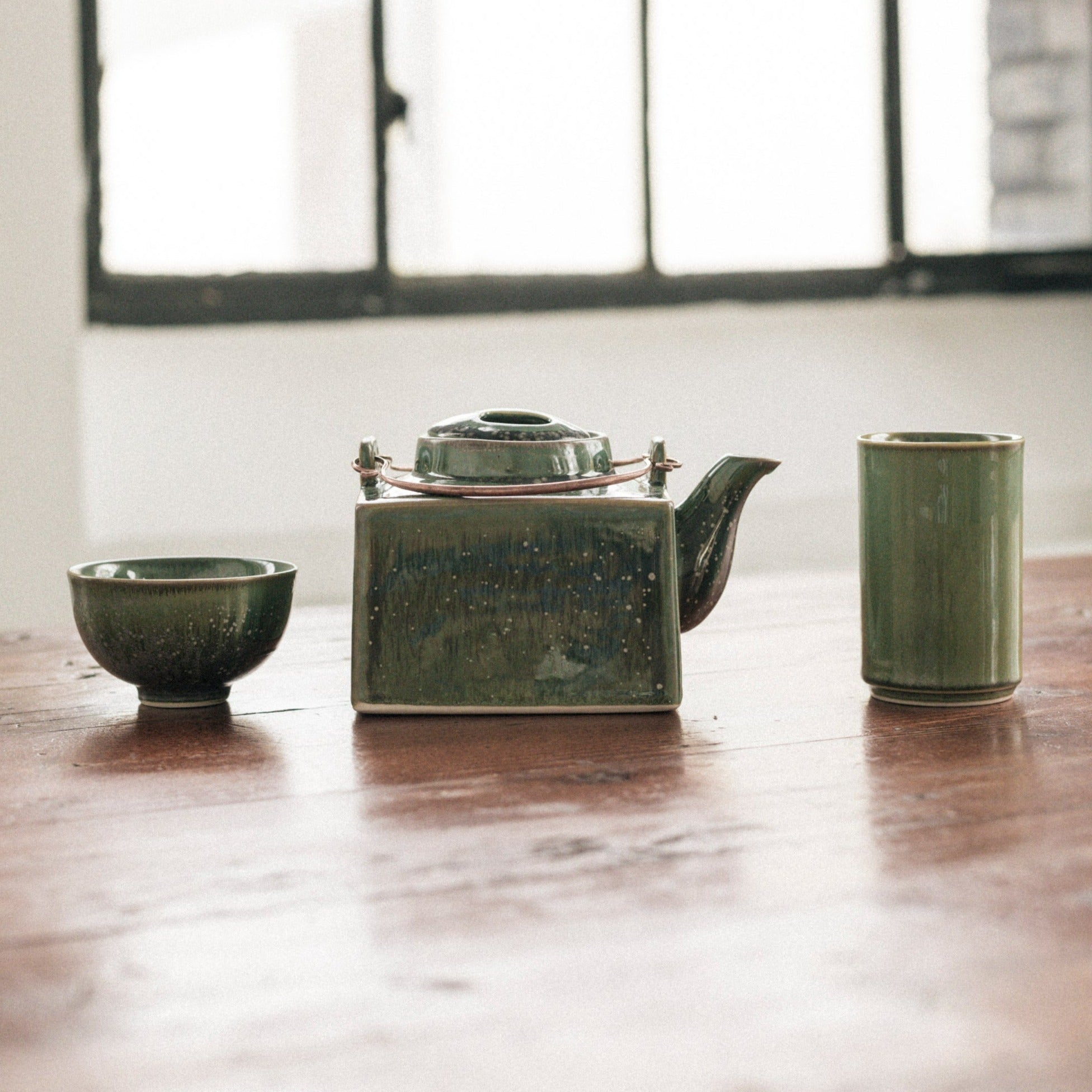 Jade Square Teapot